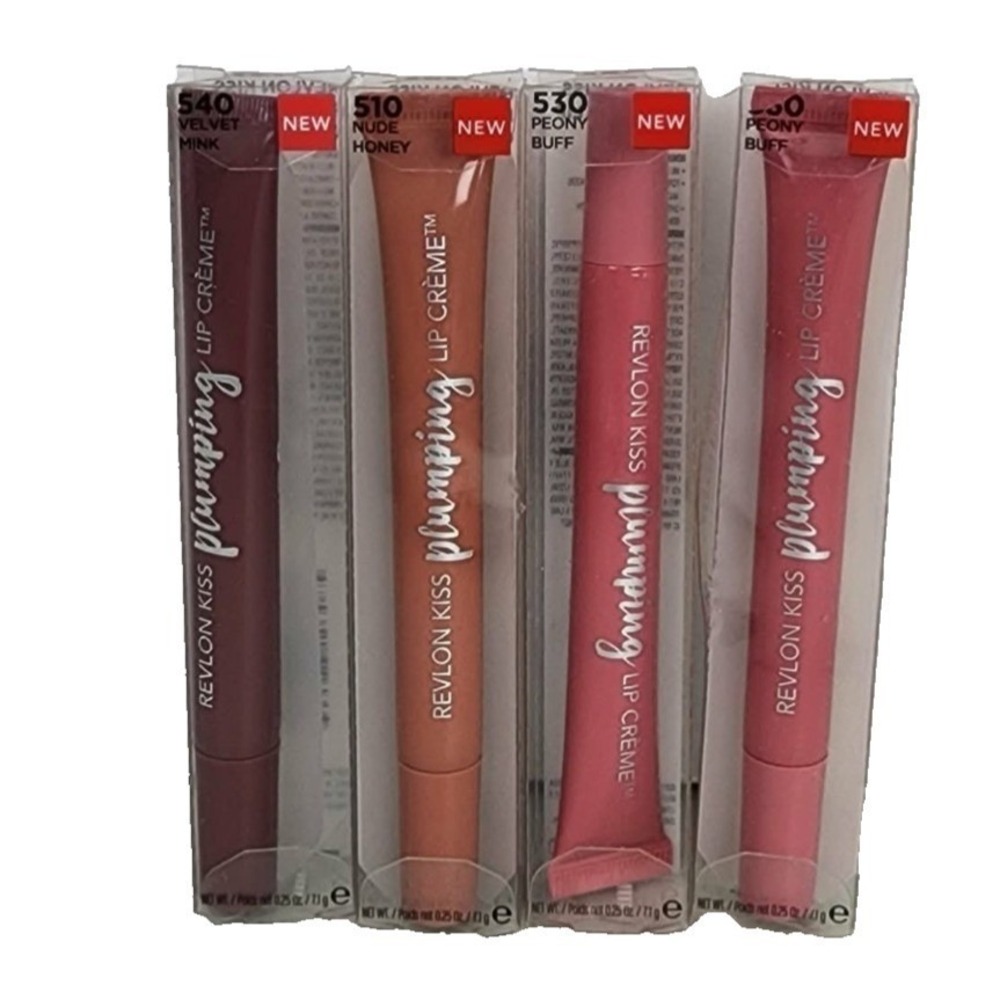 Revlon Kiss Plumping Lip Creme 4 Shades NEW Full Size Makeup Cosmetics